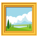 Framed Picture Emoji, Emoji One style