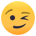 Winking Face Emoji, Emoji One style