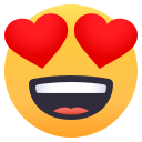 Smiling Face with Heart-Eyes Emoji, Emoji One style