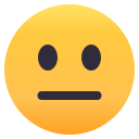 Neutral Face Emoji, Emoji One style