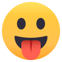 Face with Tongue Emoji, Emoji One style