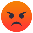 Pouting Face Emoji, Emoji One style