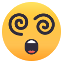 Dizzy Face Emoji, Emoji One style