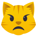 😾 - Pouting Cat Face or Grumpy cat Emoji 📖 Emoji Meaning ✂ Copy & 📋  Paste (◕‿◕) SYMBL