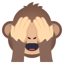 See-No-Evil Monkey Emoji, Emoji One style