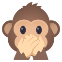 Speak-No-Evil Monkey Emoji, Emoji One style