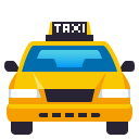 Oncoming Taxi Emoji, Emoji One style