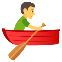 Man Rowing Boat Emoji, Emoji One style