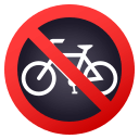 No Bicycles Emoji, Emoji One style