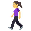 Woman Walking Emoji, Emoji One style