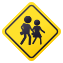 Children Crossing Emoji, Emoji One style