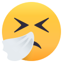 Sneezing Face Emoji, Emoji One style