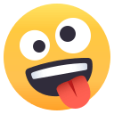 Zany Face Emoji, Emoji One style