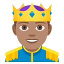 Prince Emoji with Medium Skin Tone, Emoji One style