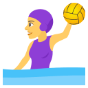 Woman Playing Water Polo Emoji, Emoji One style