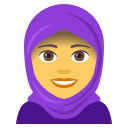 Woman with Headscarf Emoji, Emoji One style