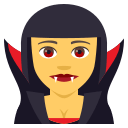 Woman Vampire Emoji, Emoji One style