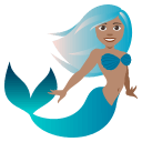 Mermaid Emoji with Medium Skin Tone, Emoji One style