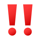 Double Exclamation Mark Emoji, Emoji One style