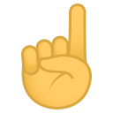 Index Pointing Up Emoji, Emoji One style