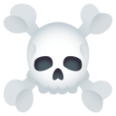 Skull and Crossbones Emoji, Emoji One style