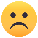 Frowning Face Emoji, Emoji One style