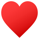 Heart Suit Emoji, Emoji One style