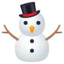 Snowman Without Snow Emoji, Emoji One style
