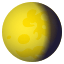 Waning gibbous moon :waning_gibbous_moon: 🌖
