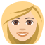 Blond-haired woman: light skin tone :blond-haired_woman_tone1: π±π»ββοΈ