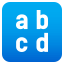 Input latin lowercase :abcd: 🔡