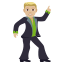 Man dancing: medium-light skin tone :man_dancing_tone2: 🕺🏼