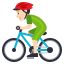 Man biking: light skin tone :man_biking_tone1: 🚴🏻♂️