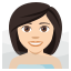 Woman in steamy room: light skin tone :woman_in_steamy_room_tone1: 🧖🏻♀️