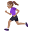 Woman running: medium skin tone :woman_running_tone3: ððœââïž