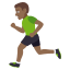 Person running: medium-dark skin tone :person_running_tone4: ððŸ
