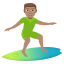 Man surfing: medium skin tone :man_surfing_tone3: ððœââïž