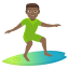 Man surfing: medium-dark skin tone :man_surfing_tone4: ððŸââïž