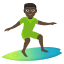 Man surfing: dark skin tone :man_surfing_tone5: ðð¿ââïž