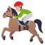 Horse racing: medium-light skin tone :horse_racing_tone2: ððŒ