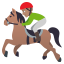 Horse racing: medium skin tone :horse_racing_tone3: ððœ