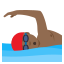 Man swimming: medium-dark skin tone :man_swimming_tone4: ððŸââïž