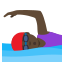 Woman swimming: dark skin tone :woman_swimming_tone5: ðð¿ââïž