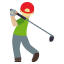 Эмодзи 🏌🏼 EmojiOne