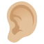 Ear: medium-light skin tone :ear_tone2: ððŒ