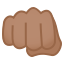 Oncoming fist: medium skin tone :punch_tone3: ððœ