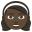 Girl: dark skin tone :girl_tone5: ð§ð¿