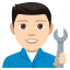 Man mechanic: light skin tone :man_mechanic_tone1: ðšð»âð§