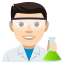 Man scientist: light skin tone :man_scientist_tone1: ðšð»âð¬