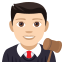 Man judge: light skin tone :man_judge_tone1: ðšð»ââïž